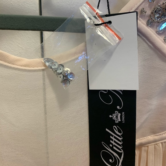 Pink Embellished Skater Dress - Picture 3 of 4